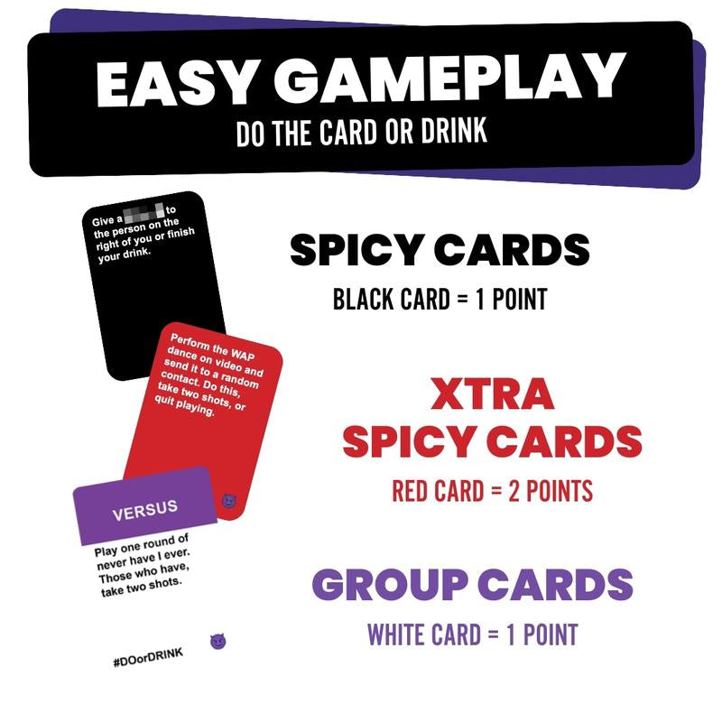 Naughty Edition by Do or Drink: Party Card Game