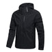 Men'S Lightweight Waterproof Rain Jacket,Shell Hooded Large Samurai Black