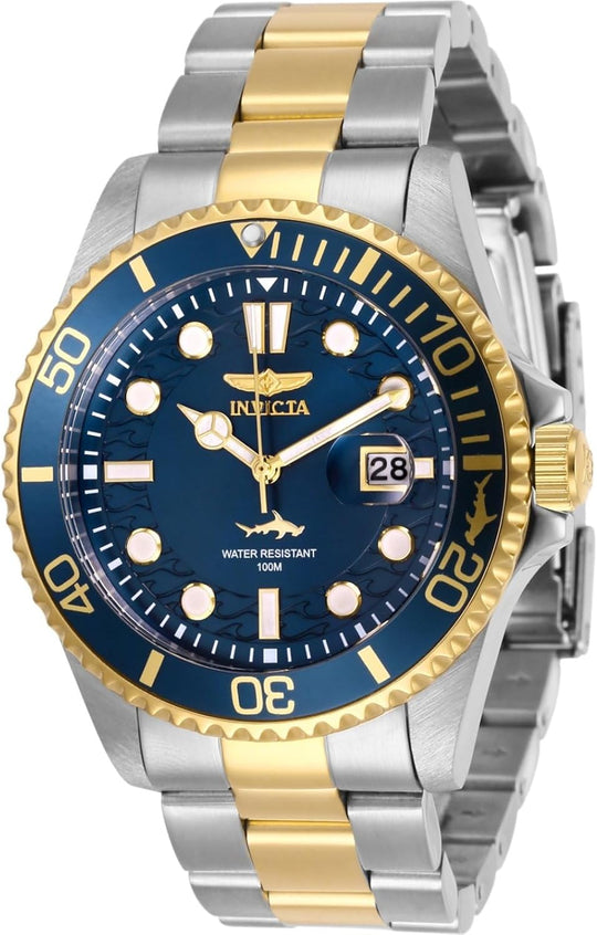 Mens Pro Diver Quartz Watch, Two Tone, 30021