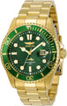 Mens Pro Diver Quartz Watch, Gold, 30027