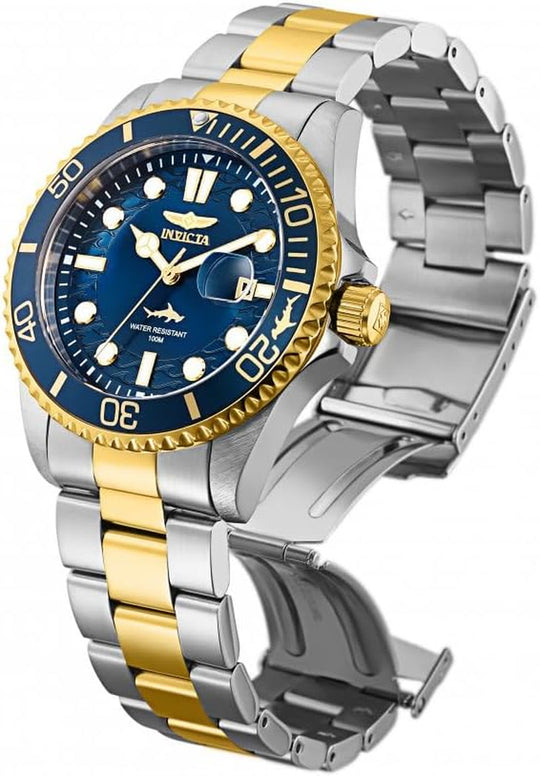 Mens Pro Diver Quartz Watch, Two Tone, 30021