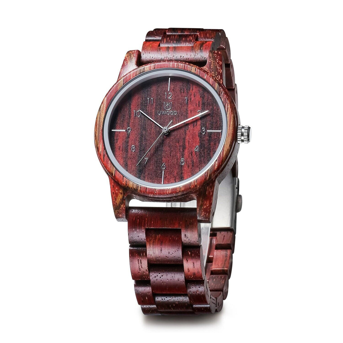 UWOOD Stabilized Wood Mens Wood Watch Wooden Watch Relogio Masculino Xmas Gift