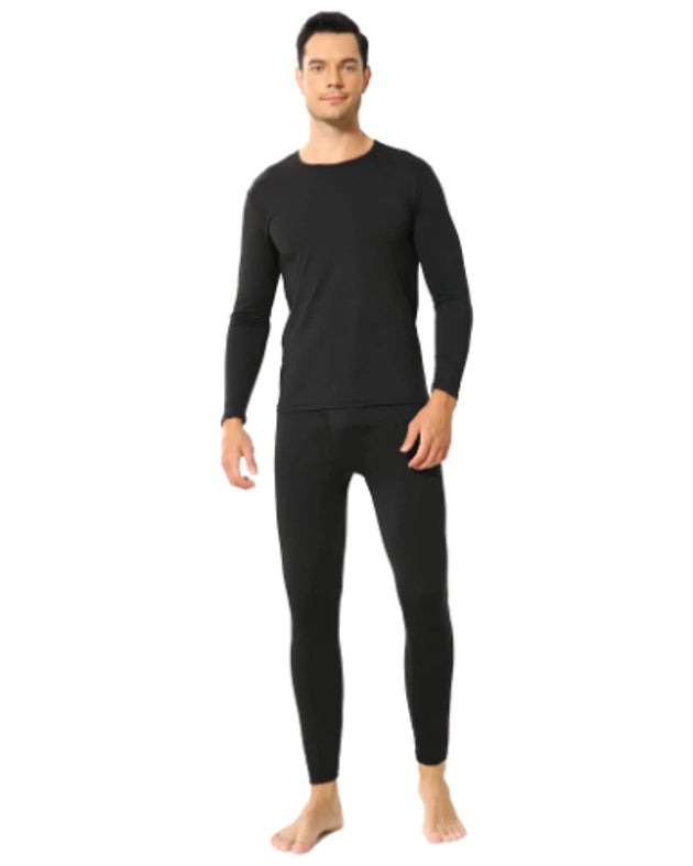 Mens Thermal Underwear Set, Fleece Long Johns for Men Extreme Cold Winter - XXL