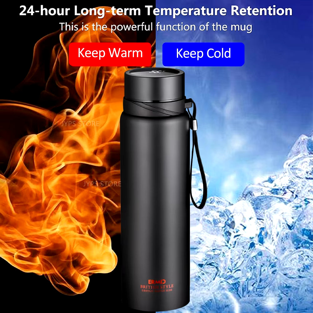 1000ML Smart Thermos Bottle Temperature Display Intelligent Thermos Keep Cold and Hot Bottle Thermos for Tea Coffee Vacuum Flask