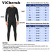 Mens Thermal Underwear Set, Fleece Long Johns for Men Extreme Cold Winter - XXL