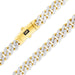 10K Yellow Gold 7.5Mm Monaco Miami Cuban Diamond Cut Pave Link Chain Necklace, Mens Jewelry Fancy 18" - 30"