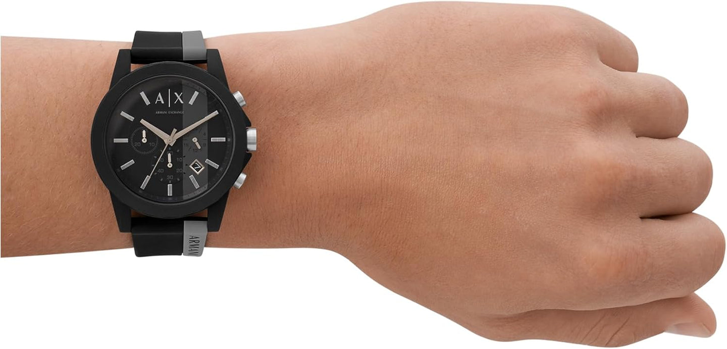 AX Armani Exchange Chronograph Watch for Men with Leather, Stainless Steel or Silicone Band