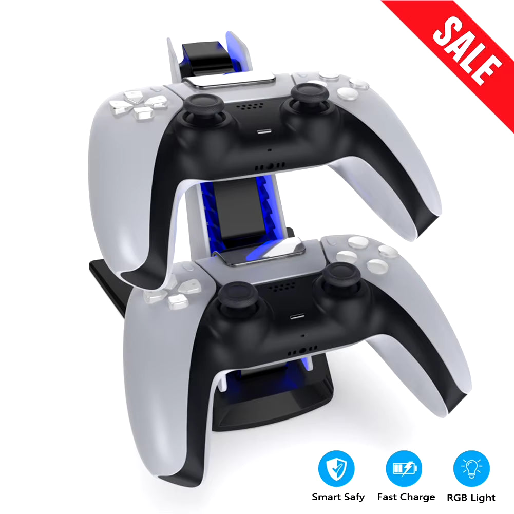 Dual Controller Fast Charging Dock Station for Sony PS5 Gamepad Wireless Joystick Charger Charging Stand Game Accessories