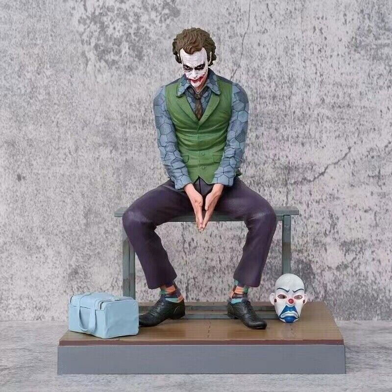 DC Comics Batman Dark Knight Heath Ledger Joker Chair Action Figure Statue Boxed